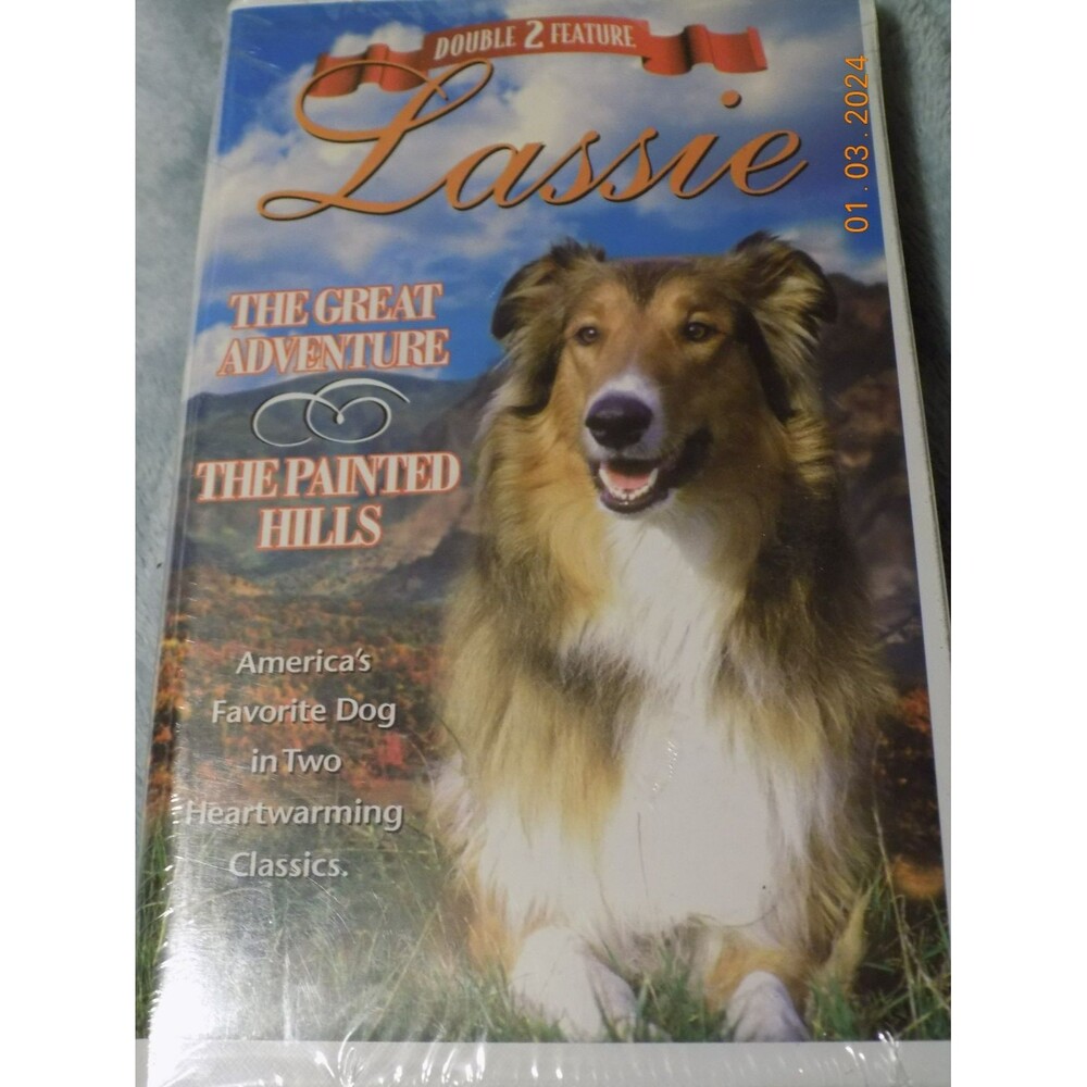 New Lassie Double Feature - Great Adventure/ Painted Hills (VHS, 2002)
